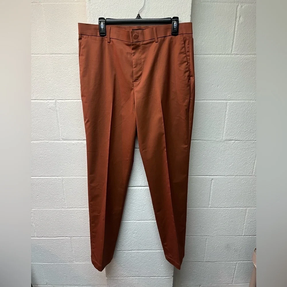 Banana Republic Rust/Orange Dress Pants Tapered Fit